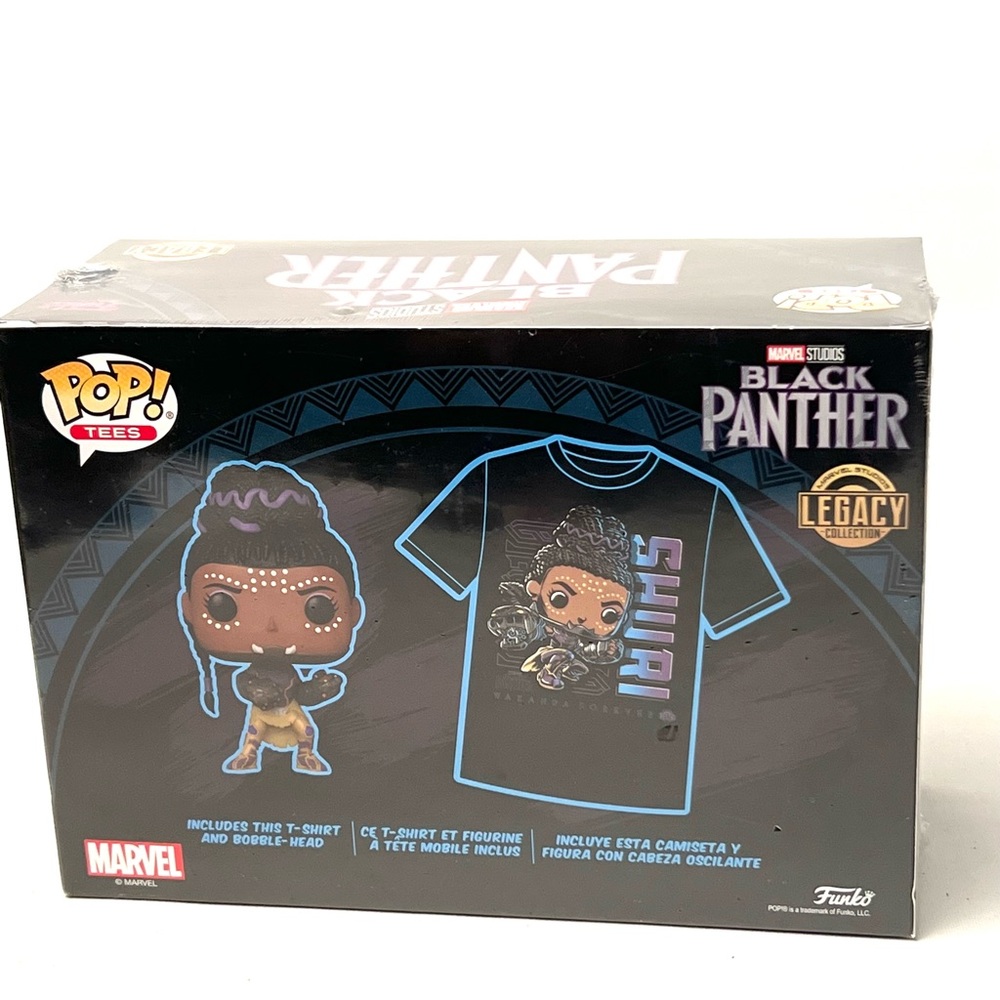 Funko Pop Tees! Black Panther with Shuri Funko Pop